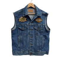 Harley-Davidson Vintage Patches + Vintage Levi Vest. Large