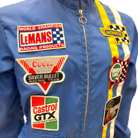 The Great Lakes Vintage Blue Racer 70s Jacket. Medium