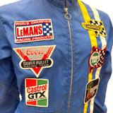 The Great Lakes Vintage Blue Racer 70s Jacket. Medium
