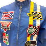 The Great Lakes Vintage Blue Racer 70s Jacket. Medium