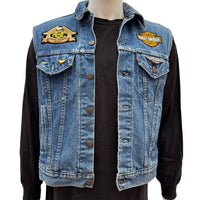 Harley-Davidson Vintage Patches + Vintage Levi Vest. Large