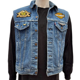 Harley-Davidson Vintage Patches + Vintage Levi Vest. Large