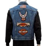 Harley-Davidson Vintage Patches + Vintage Levi Vest. Large