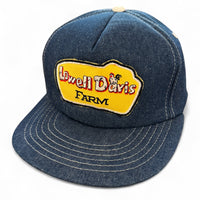 Lowell Davis Farm. Authentic Vintage Trucker Denim Snapback