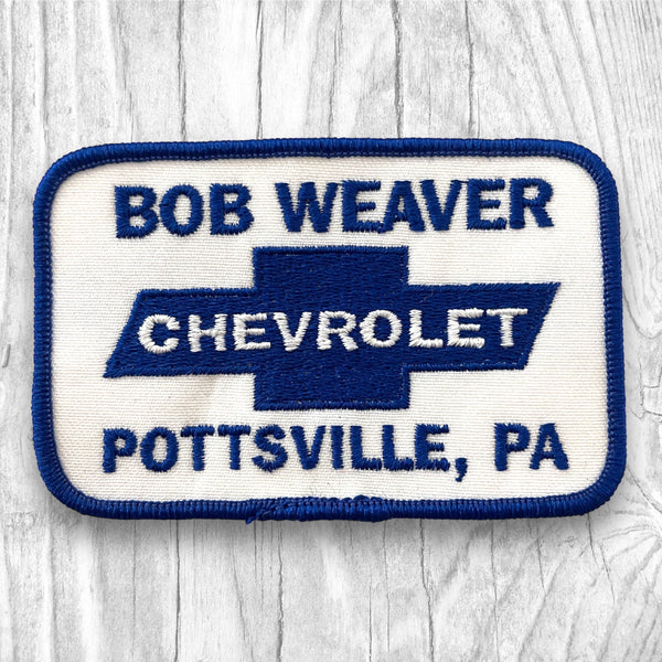 BOB WEAVER CHEVROLET POTTSVILLE, PA. Authentic Vintage Patch