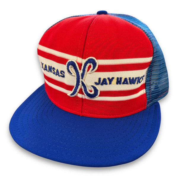 Kansas Jay Hawks. Authentic Vintage Trucker Snapback