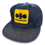 KOMATSU. Authentic Vintage Trucker Denim Snapback