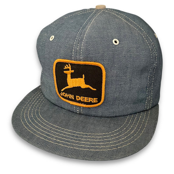John Deere Vintage K-Products Denim Trucker Snapback