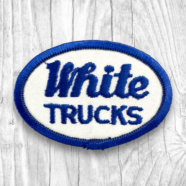 White Trucks. Authentic Vintage Patch