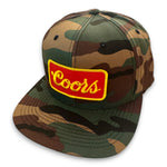 COORS Vintage Patch + Yupoong 6089 Camo Snapback