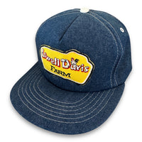 Lowell Davis Farm. Authentic Vintage Trucker Denim Snapback
