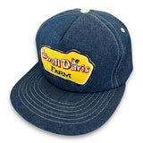 Lowell Davis Farm. Authentic Vintage Trucker Denim Snapback