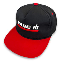CASE IH. 100% Vintage Red/Black Trucker K-Products Trucker Snapback
