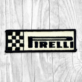 Pirelli. Checker Flag. Authentic Vintage Patch