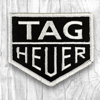 TAG HEUER White/Black. Authentic Vintage Patch