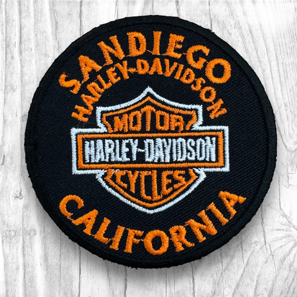 Harley-Davidson Motorcycles Of San Diego, California. Authentic Vintage Patch