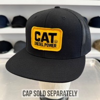 CAT Diesel Power. Black/Yellow Vintage Patch