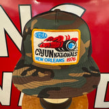 NHRA. Cajun Nationals. New Orleans. 1976. Vintage Patch + 6006 Yupoong Snapback