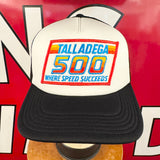 TALLADEGA 500. WHERE SPEED SUCCEEDS Vintage Patch + Laguna Foam Snapback