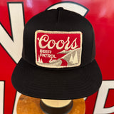 COORS BEER PATROL. Vintage Patch + 6006 Yupoong Snapback
