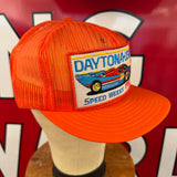 DAYTONA USA. SPEED WEEKS 1987. Vintage K-Products All-Mesh Trucker Snapback