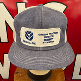 NEW HOLLAND GARTON TRACTOR. TURLOCK. NEWMAN. STOCKTON. K-Products Authentic Vintage Denim Trucker