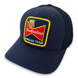 Budweiser Bobsled Team Vintage Patch + Flexfit 110 Curved Snapback