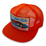 DAYTONA USA. SPEED WEEKS 1987. Vintage K-Products All-Mesh Trucker Snapback