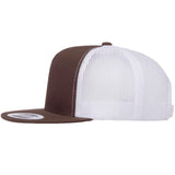 Yupoong 6006 Brown/White. Classic Trucker Snapback