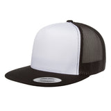 Yupoong 6006. Black/White/Black Classic Trucker Snapback