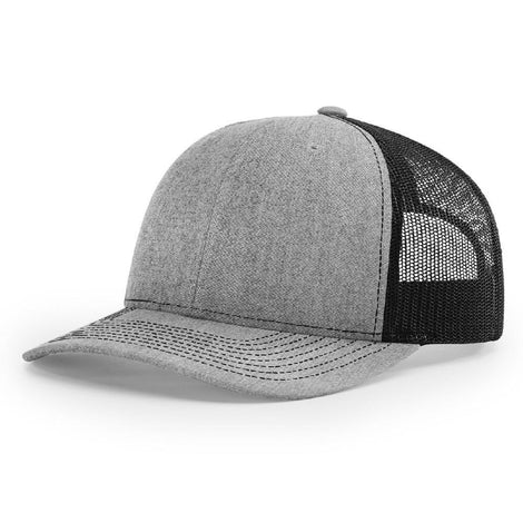 Richardson 112 Heather Gray/Black Trucker Snapback – Megadeluxe