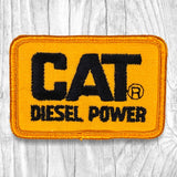 CAT Diesel Power. Black/Yellow Vintage Patch