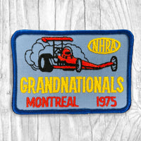 NHRA Grand Nationals. Montreal 1975. Vintage Patch