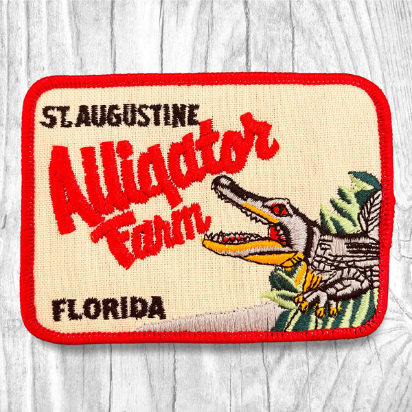 Alligator Farm. St. Agustine. Authentic Vintage Patch