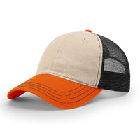 Richardson 111 Stone/Black/Orange Weathered & Floppy Snapback
