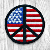 USA Peace Sign Vintage Patch