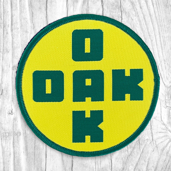 OAK + OAK - Green/Yellow. New Patch