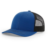 Richardson 112 Royal/Black Trucker Snapback