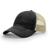 Richardson 111 Black/Khaki. Weathered & Floppy Snapback