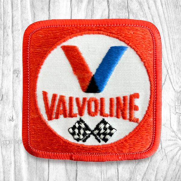 Valvoline. Checkered Flag. Authentic Vintage Patch