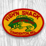 FISH’N SHACK. HOME OF THE PRO. CAMDENTON, MO. Authentic Vintage Patch.