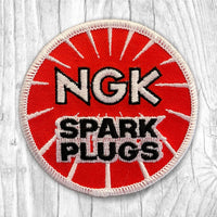 NGK Spark Plugs. Authentic Vintage Patch