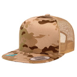 Yupoong 6006 Multicam Arid/Tan Trucker Snapback.