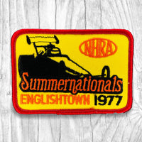 NHRA 1977 Summer Nationals Englishtown Vintage Patch