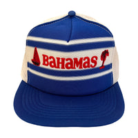 Bahamas. 100% Vintage Trucker Snapback