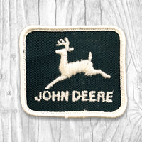 John Deere. White/Dark Green Authentic Vintage Patch.