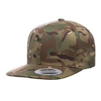 Yupoong 6089. Multicam Green Snapback. 6 Panel