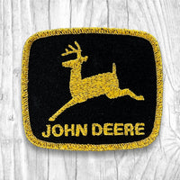 John Deere. Gold + Black Authentic Vintage Patch