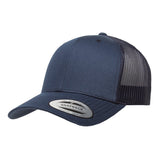 Yupoong 6606. Navy Retro Trucker Snapback