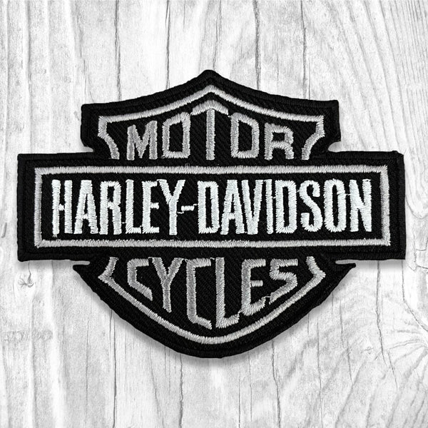 Harley-Davidson Motorcycles. Authentic Gray/Black Vintage Patch – Megadeluxe